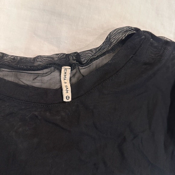 black emma & sam/ LF mesh t shirt size small - Picture 3 of 3